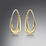 golden hoop earrings image